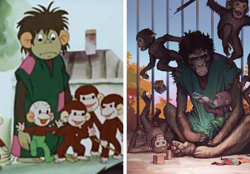 Here Are 30 Soviet Cartoon Characters This Russian Artist Redrew In His Style