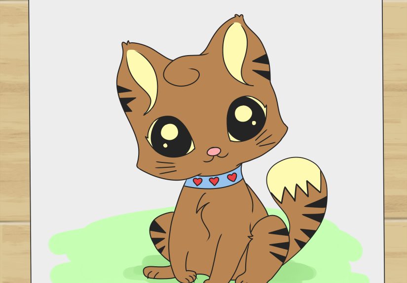 How to Draw a Cute Cartoon Cat: 8 Steps