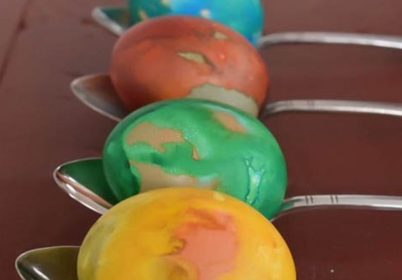Agate Inspired Easter Eggs #DIYMYSPRING