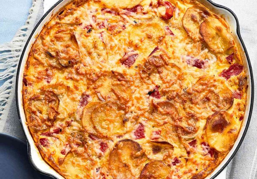 Cheesy Potato Frittata Recipe