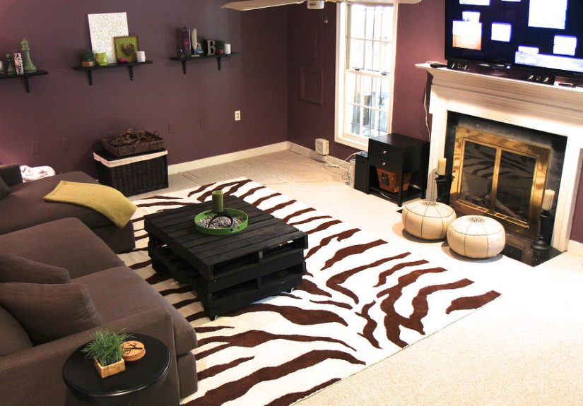 Dark Basement Becomes A Cozy Family Room