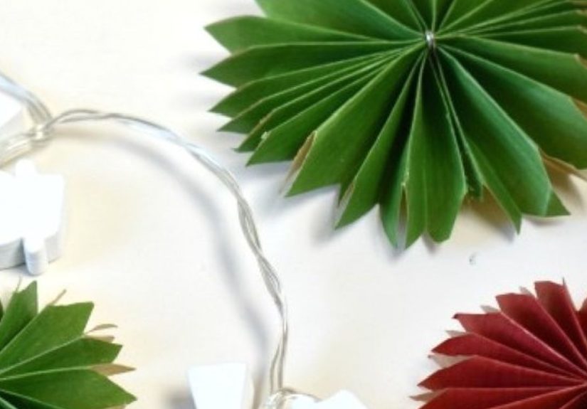 DIY Paper Rosettes From Gift Wrapping Paper