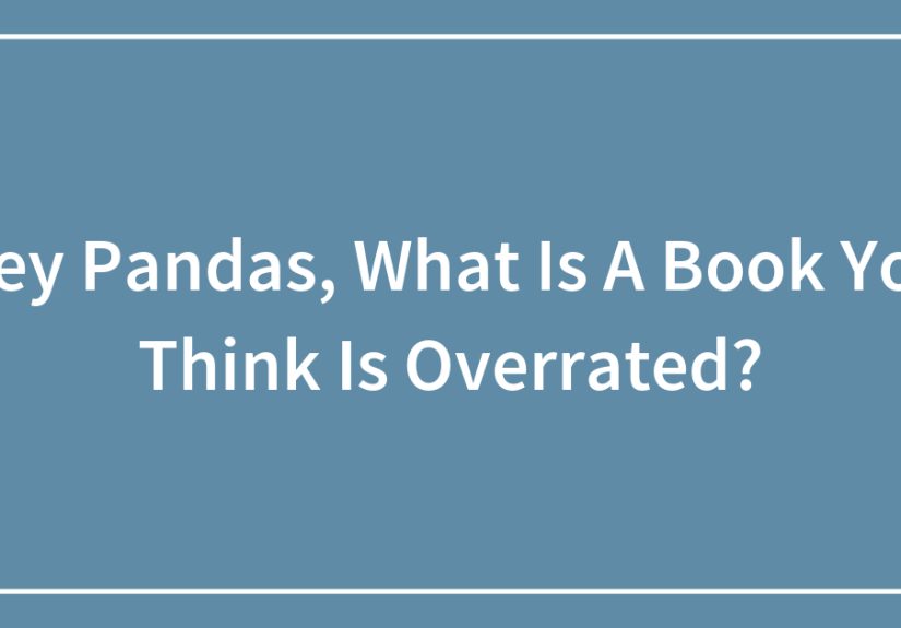 Hey Pandas, What Is A Book You Think Is Overrated?