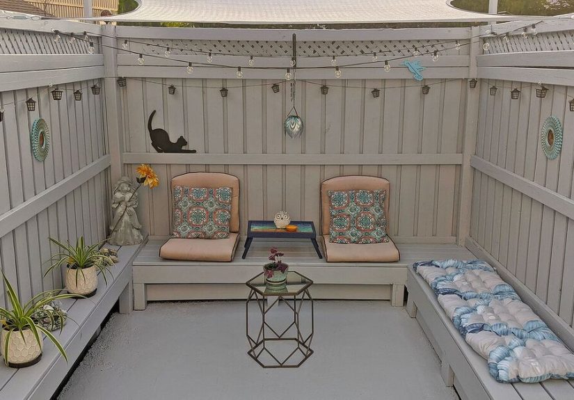 Hole From Former Hot Tub Becomes Sunken Lounge Space