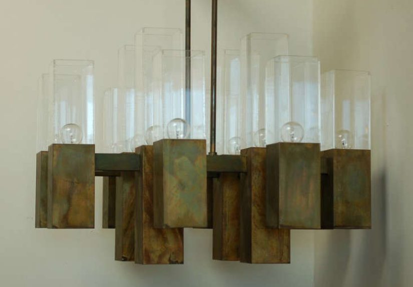 Robert Long Bronze Chandelier
