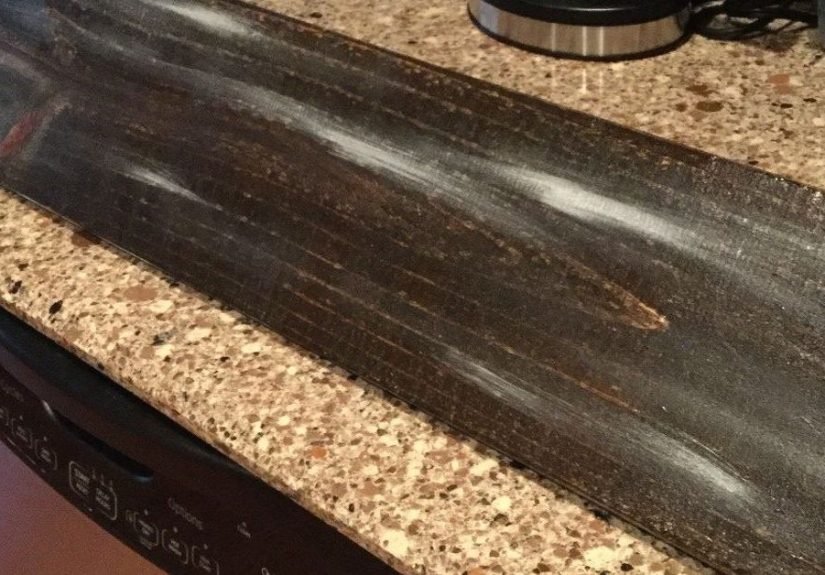 DIY Fence Board Shelves- Cheap!