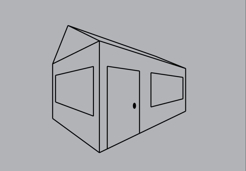 How to Draw a House in Two Point Perspective