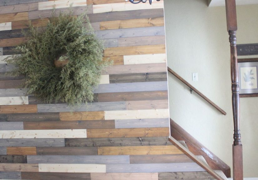 Painted Wood Plank Wall