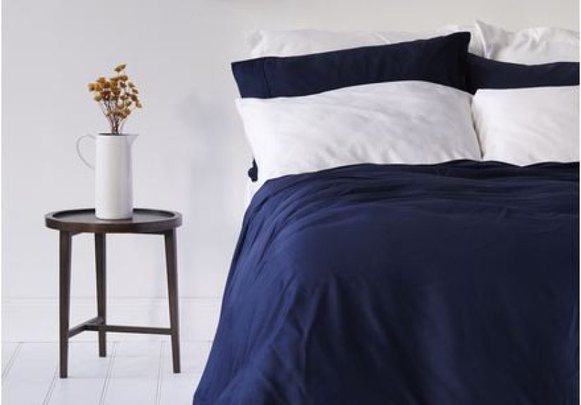 Ettitude's Bamboo Bondi Duvet Cover Set - Blue Nights