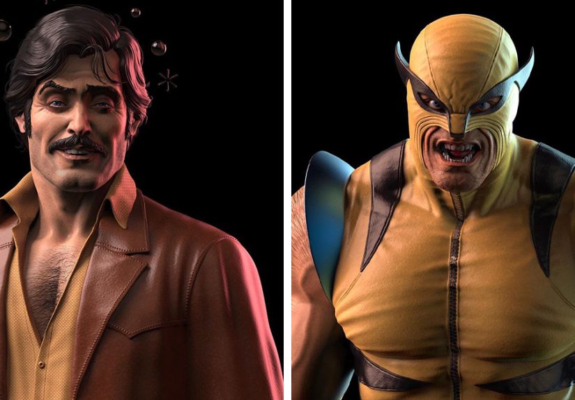 This Artist Creates ’70s-Style Action Figurines Inspired By Marvel Superheroes